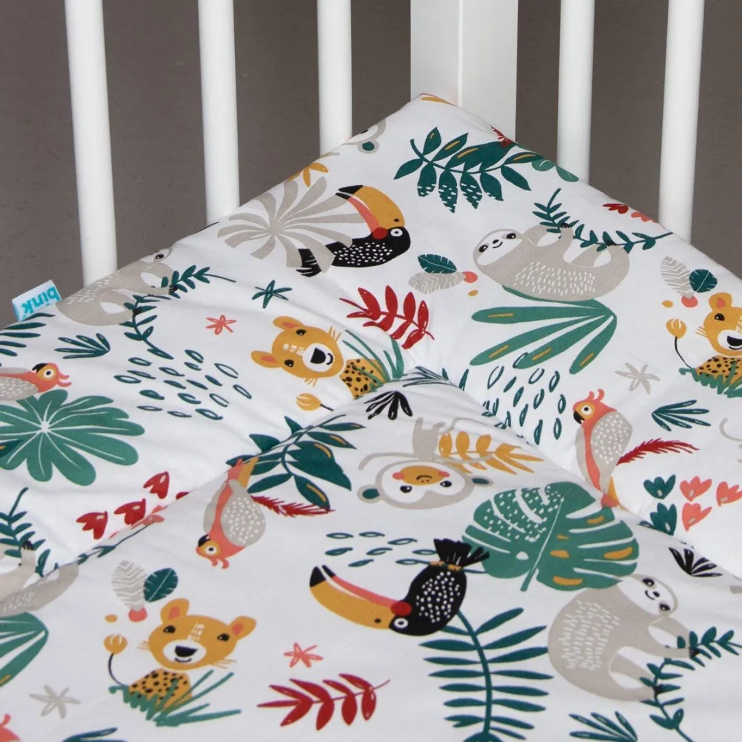 BINK Bedding Boxkleed Zoë 80x100cm - Fiberfill 400g - Multicolor - Dierenprint
