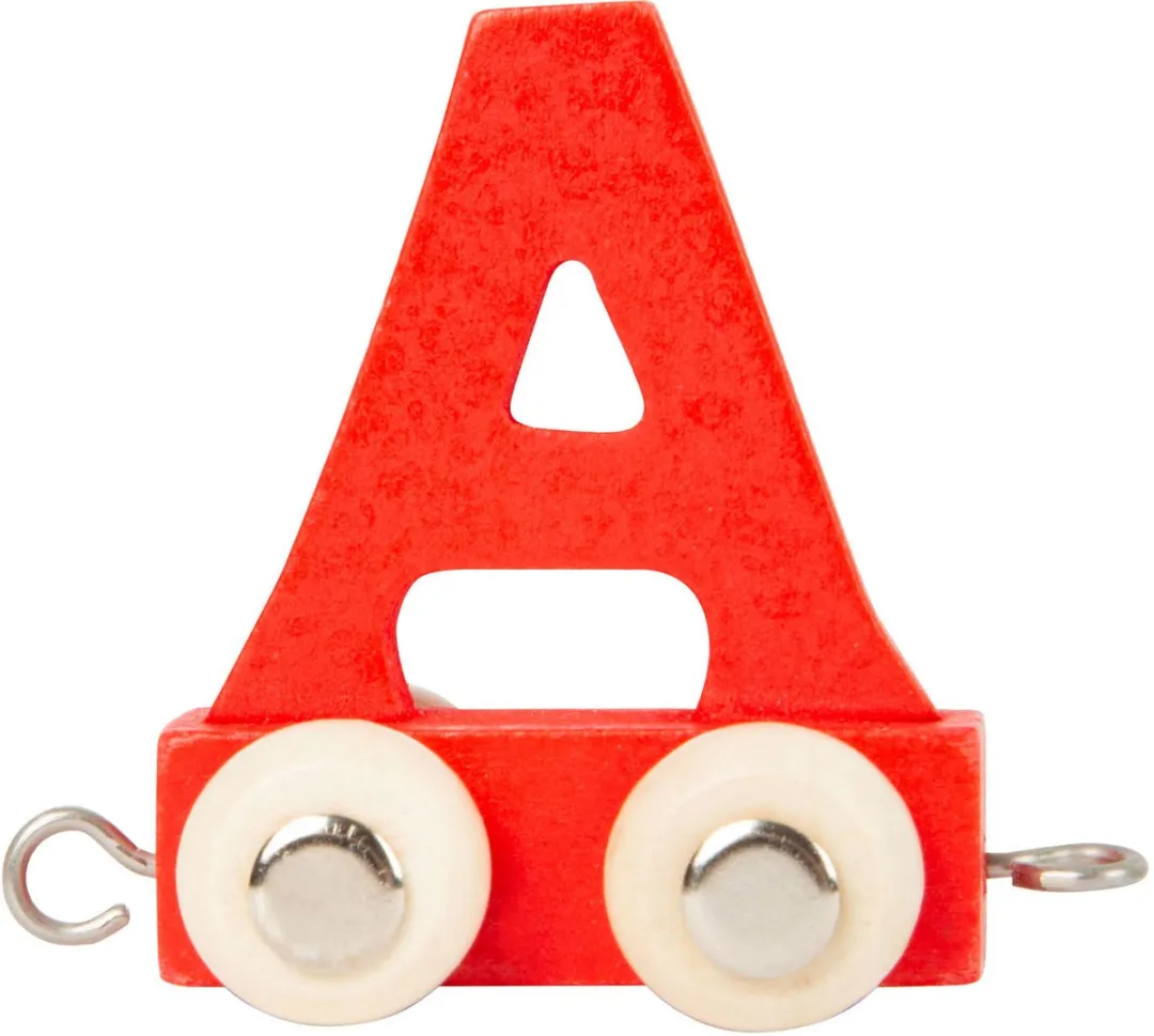 Small Foot Houten Lettertrein Rood