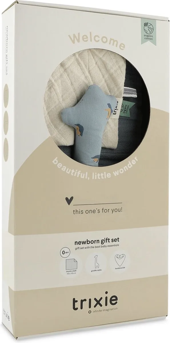 Trixie Newborn Geschenkdoos Peppy Penguins - M