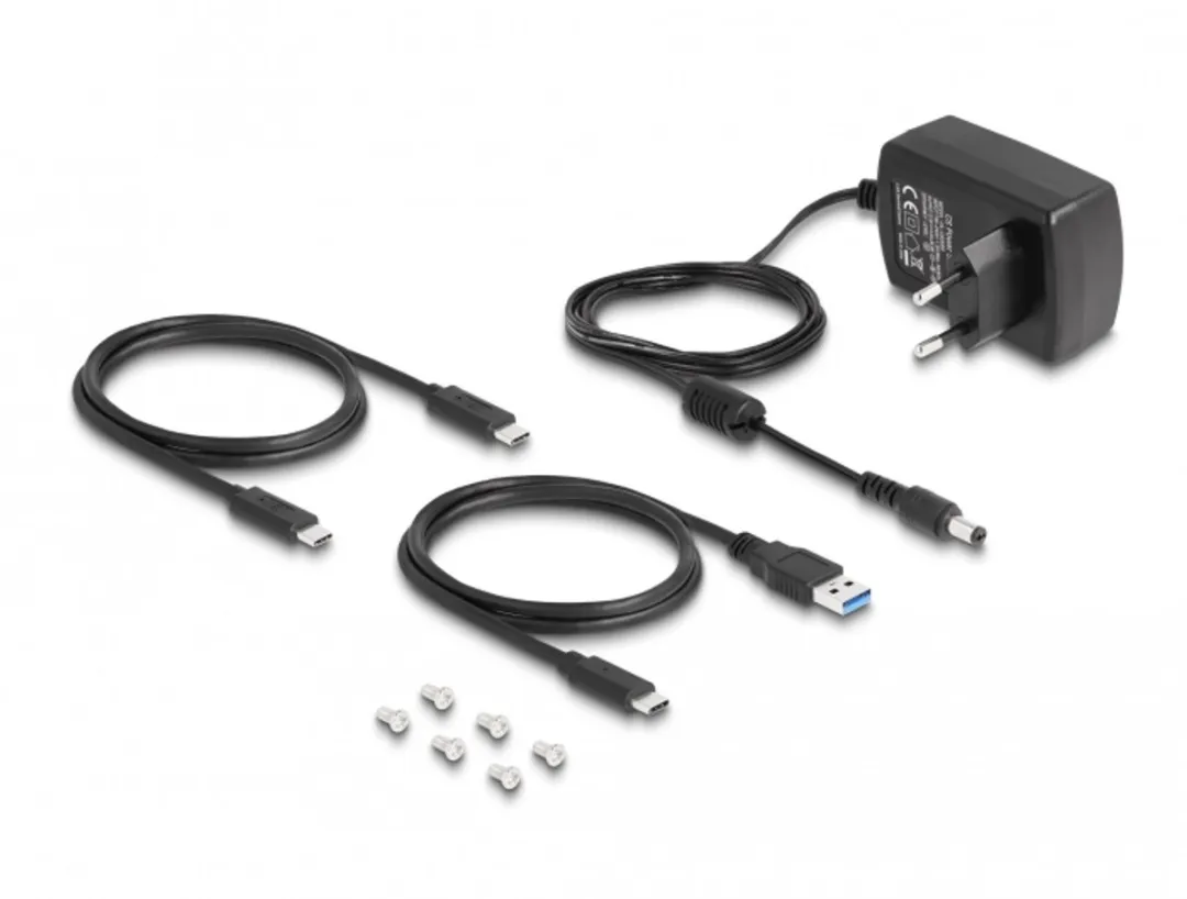 Delock 63368 USB Type-C Docking Station - U.2 SSD - Zwart