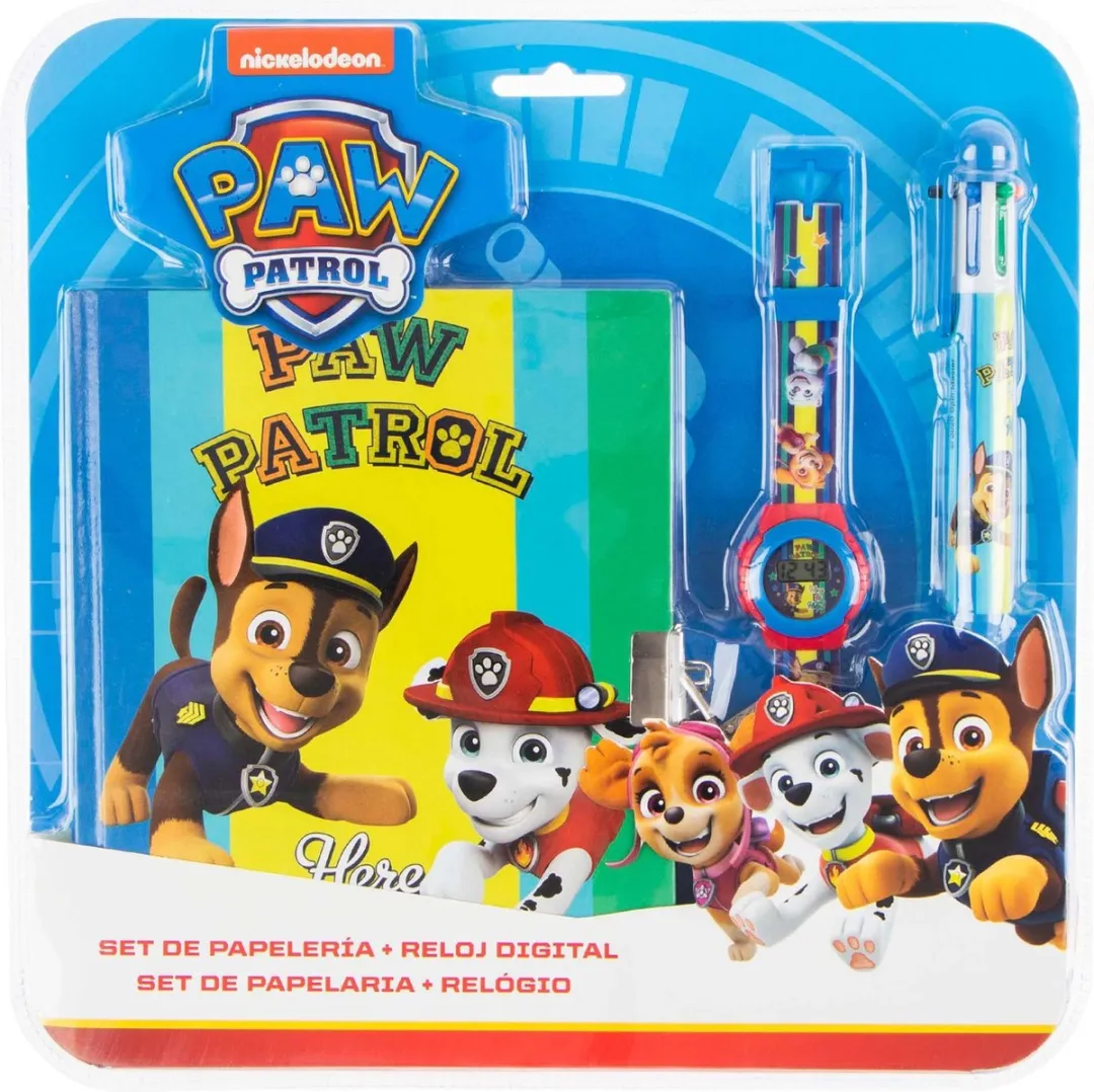 Nickelodeon Paw Patrol Dagboek met Pen en Horloge