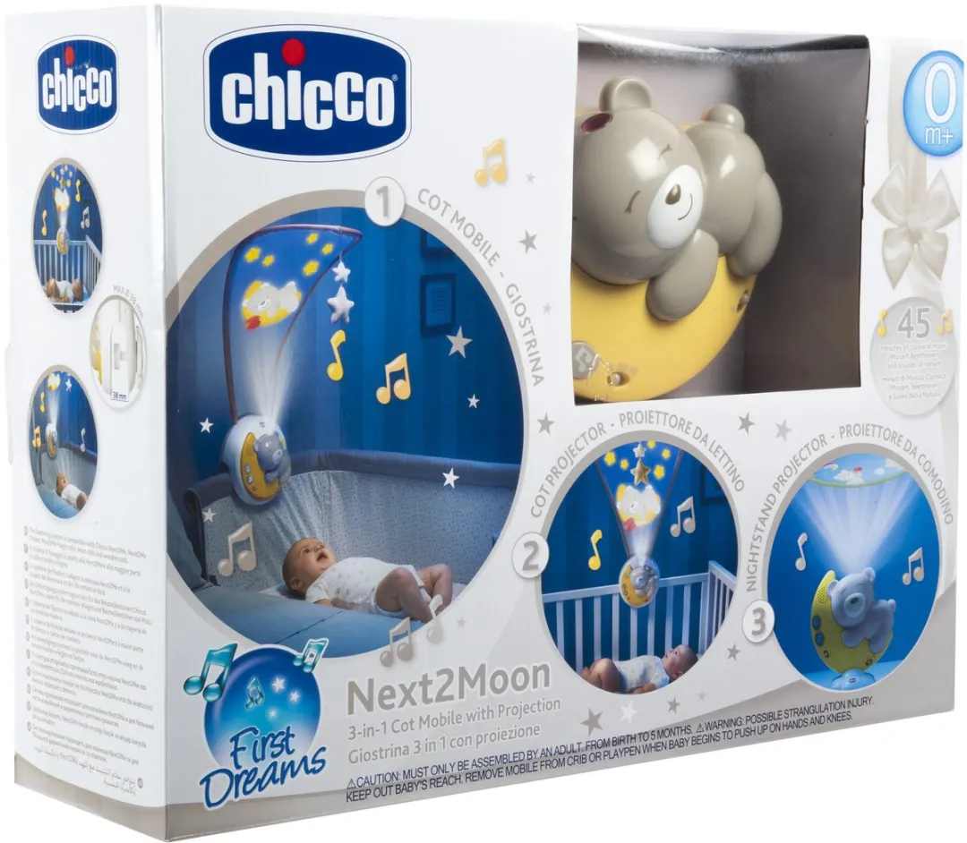 Chicco Next2Moon Muziekmobiel - Beige