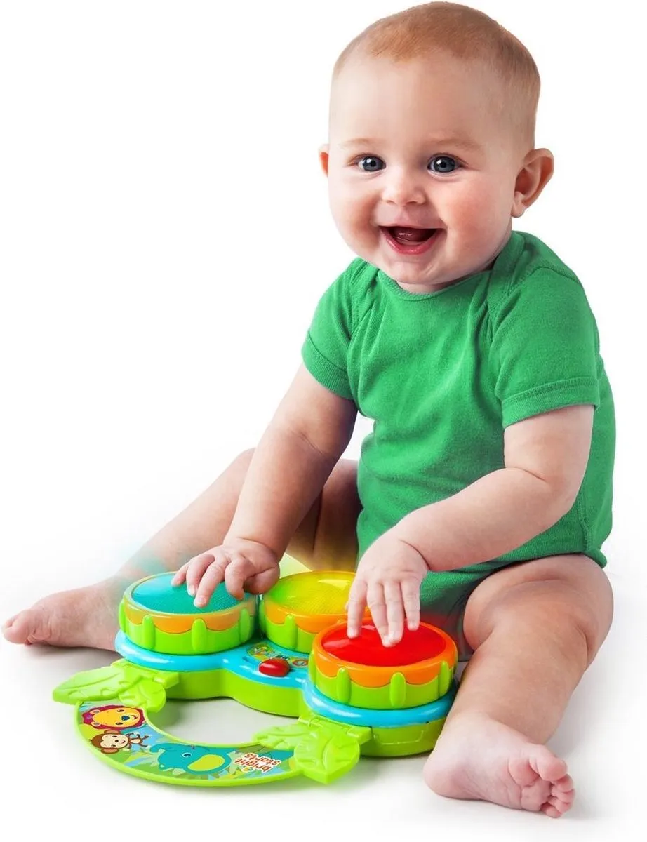 Bright Starts Baby Drums Safari Beats - Multicolor