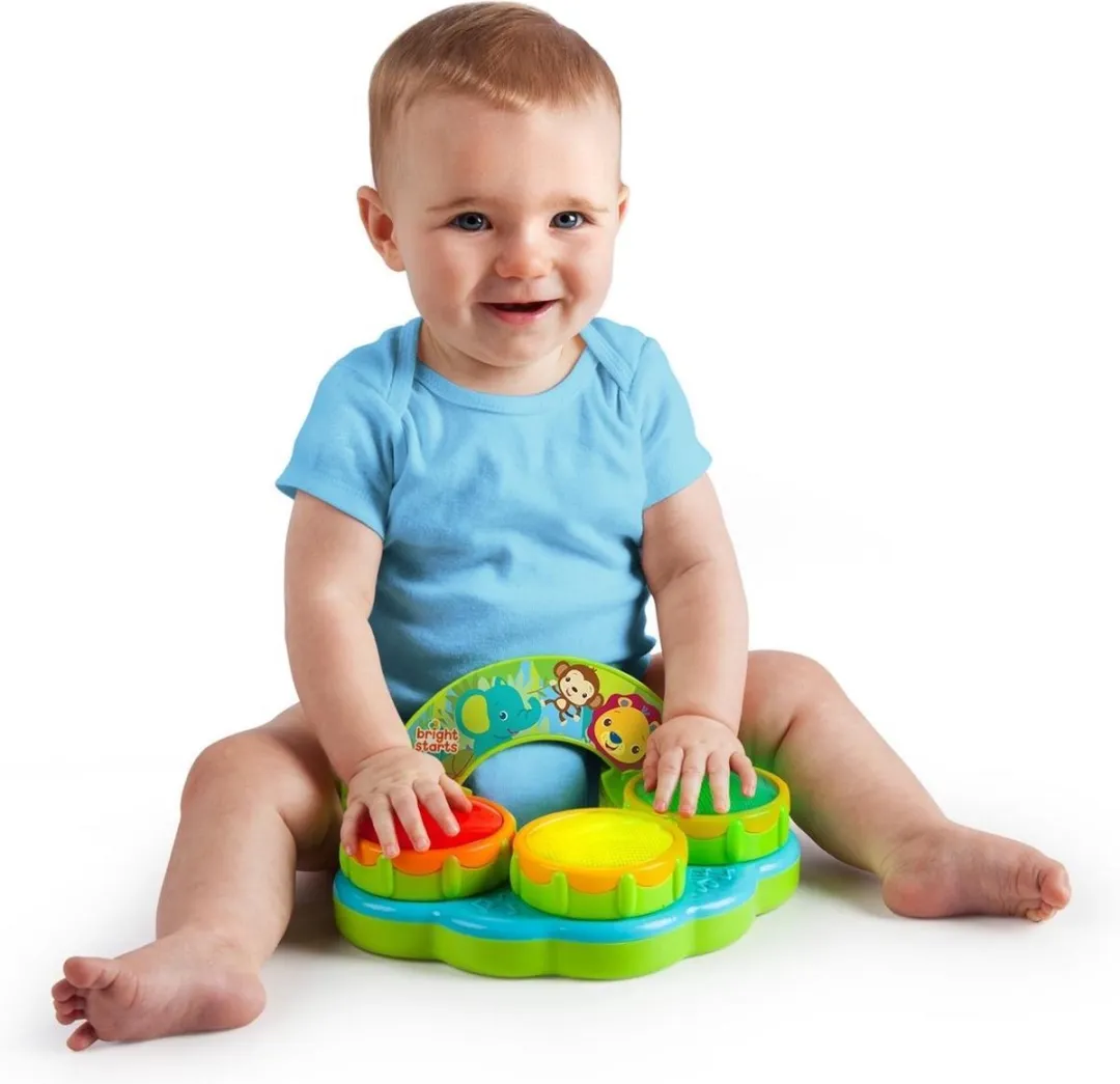Bright Starts Baby Drums Safari Beats - Multicolor
