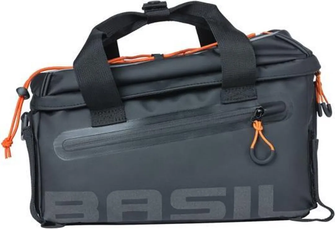 Basil Miles Bagagedragertas - 7L - Black Orange