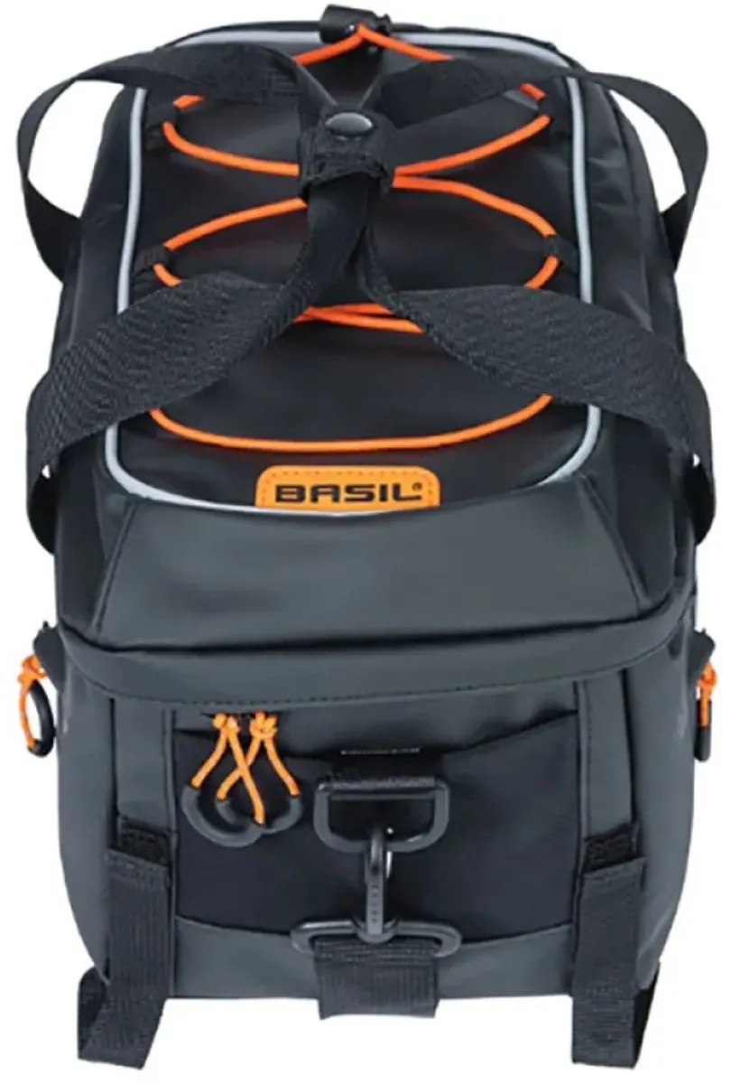 Basil Miles Bagagedragertas - 7L - Black Orange