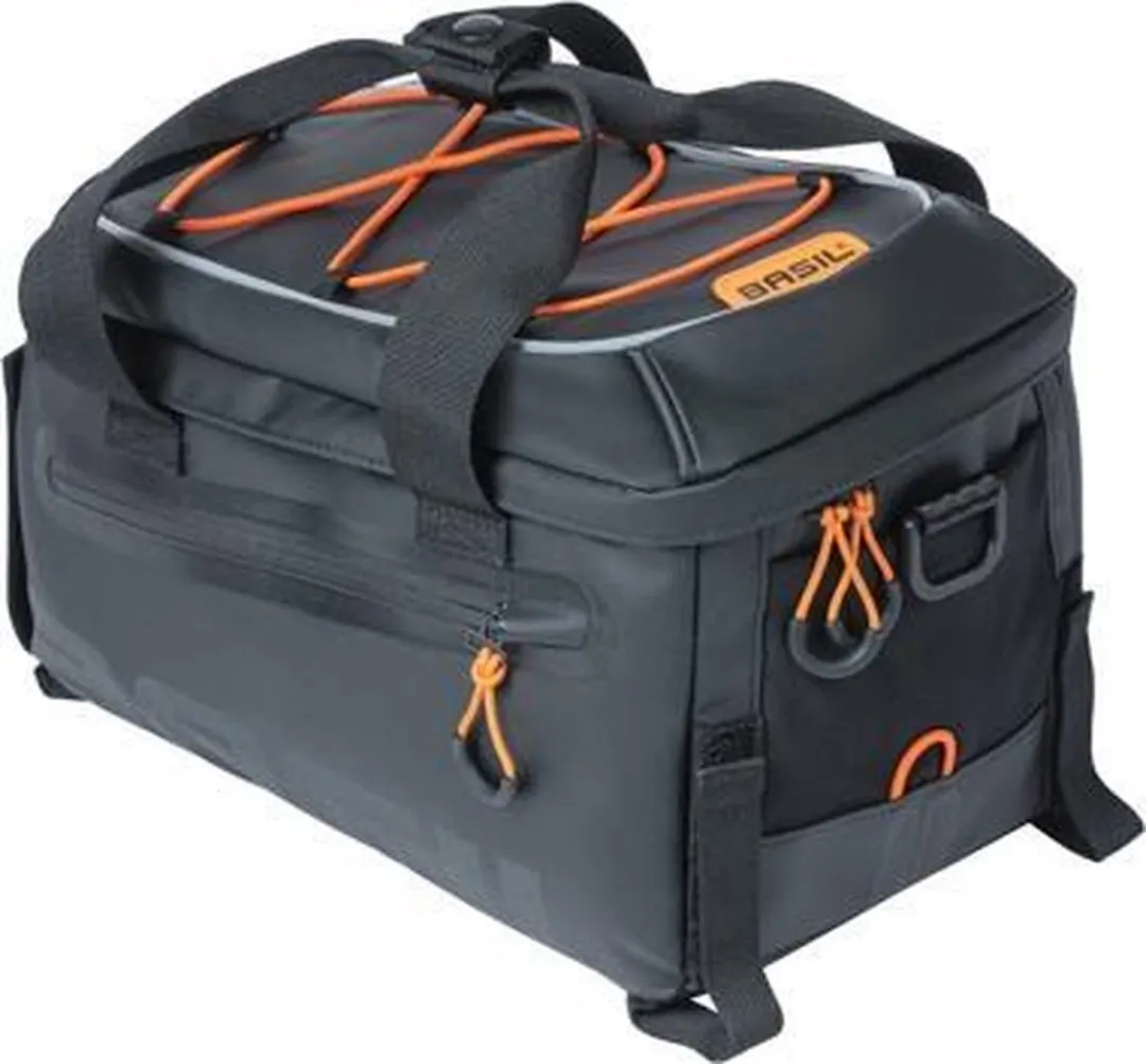 Basil Miles Bagagedragertas - 7L - Black Orange