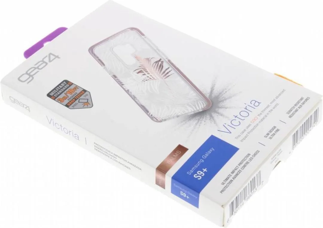Gear4 Victoria Back Cover Samsung Galaxy S9+ - Goud/Transparant/Zilver - afbeelding 4 van 6