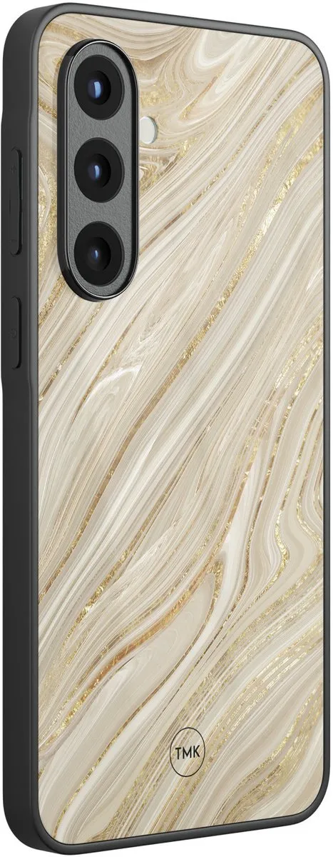 Casevibes Samsung Galaxy A57 Hoesje - Goud Marmer
