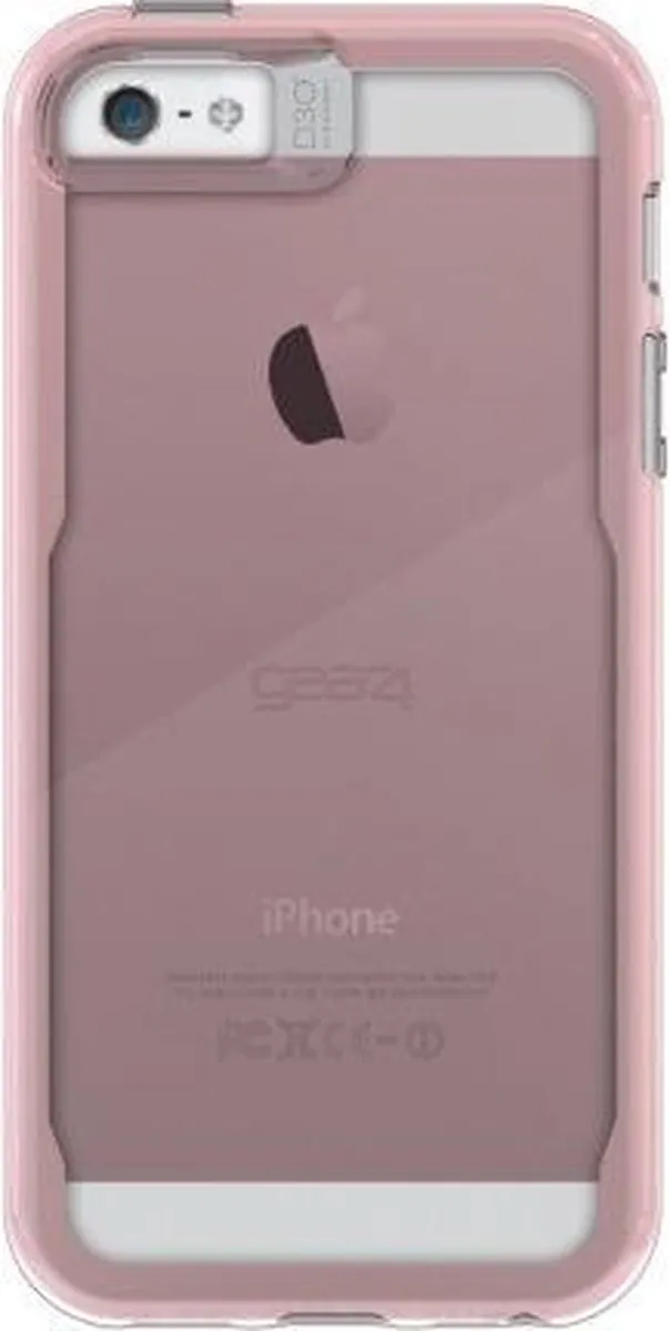Gear4 Black D3O JumpSuit Backcover - iPhone 5/5s/SE - Roze/Transparant