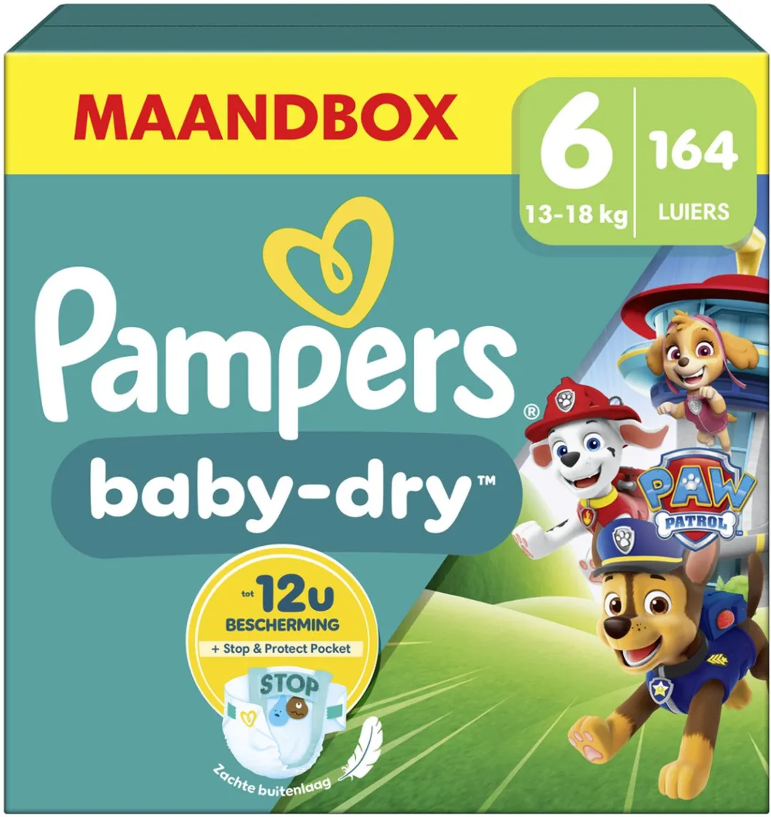 Pampers Baby-Dry Paw Patrol Maat 6 Luiers