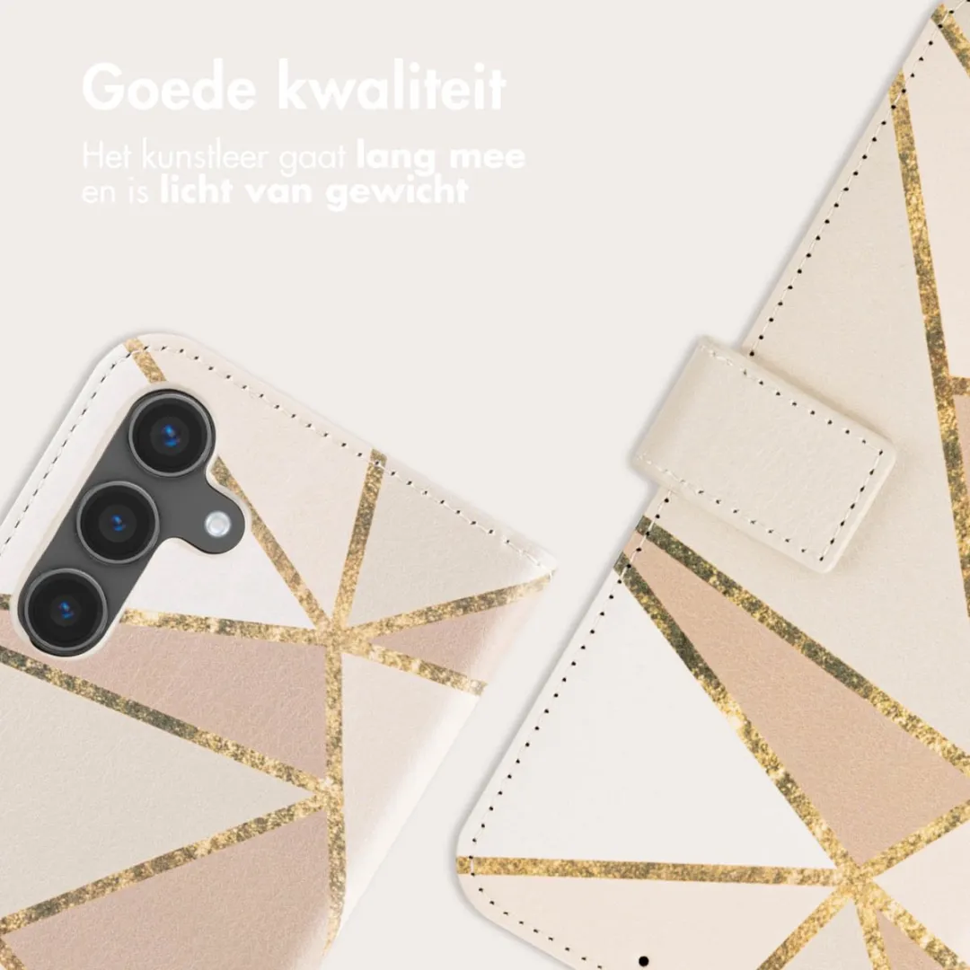 Imoshion Hoesje Samsung Galaxy S24 Beige Graphic - 3 Pasjes