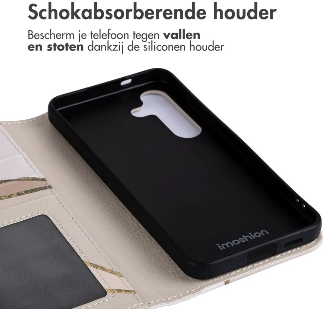 Imoshion Hoesje Samsung Galaxy S24 Beige Graphic - 3 Pasjes