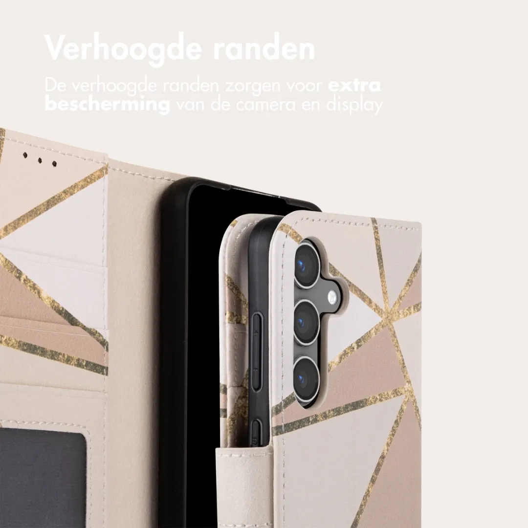 Imoshion Hoesje Samsung Galaxy S24 Beige Graphic - 3 Pasjes