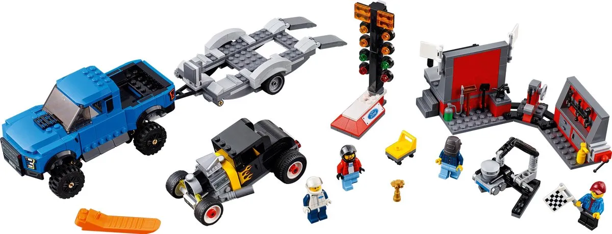 LEGO Speed Champions 75875 Ford F-150 Raptor & Model A Hot Rod - 4 Minifiguren - afbeelding 4 van 6