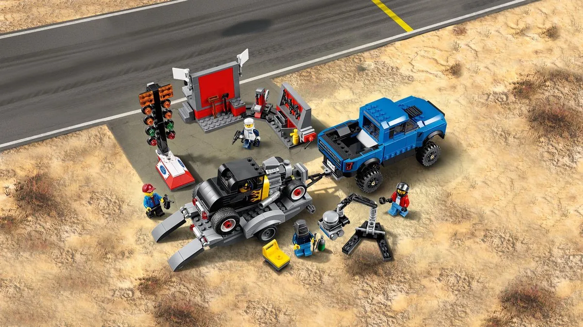 LEGO Speed Champions 75875 Ford F-150 Raptor & Model A Hot Rod - 4 Minifiguren - afbeelding 6 van 6