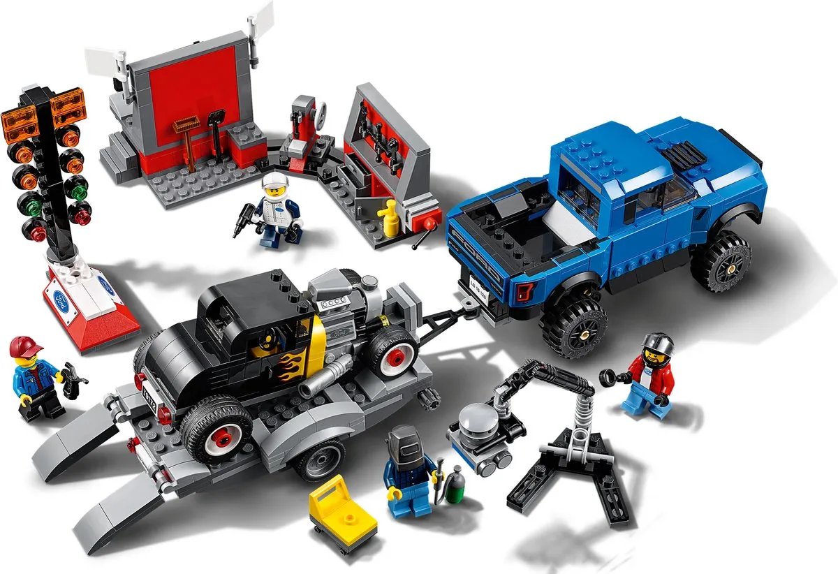 LEGO Speed Champions 75875 Ford F-150 Raptor & Model A Hot Rod - 4 Minifiguren - afbeelding 2 van 6