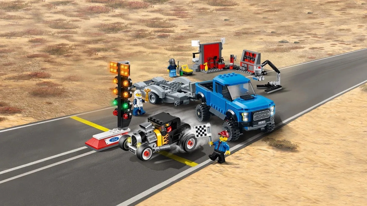 LEGO Speed Champions 75875 Ford F-150 Raptor & Model A Hot Rod - 4 Minifiguren - afbeelding 5 van 6