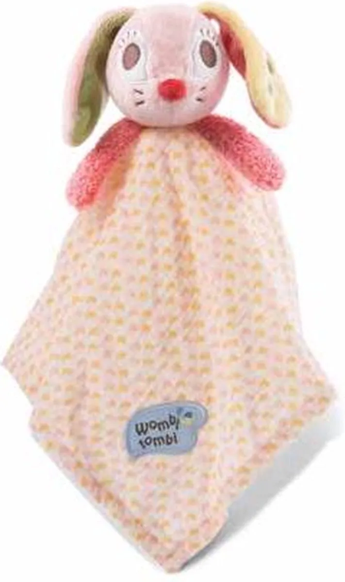 Nici Hopsalie Konijn Knuffeldoekje 38x38cm - Roze