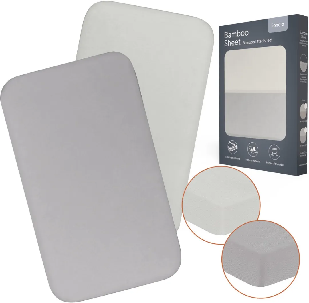 Lionelo Bamboe Lakenset 2-delig 80x42cm