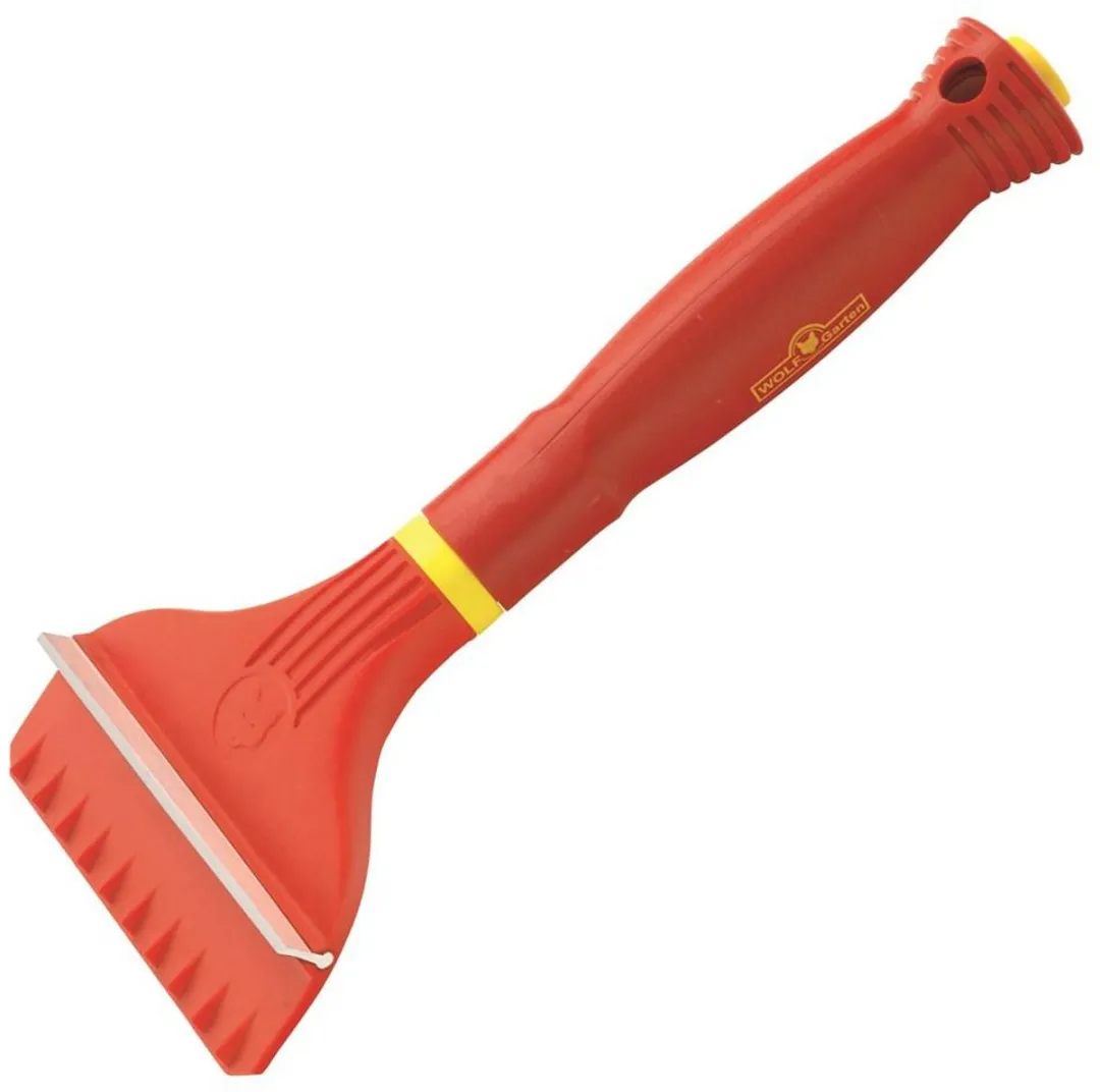 WOLF-Garten Multi-Star IJskrabber 10cm - Rood-grijs