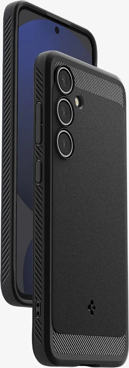 Spigen Rugged Armor ACS08578 Hoesje - Samsung Galaxy S24 FE - Matte Black - afbeelding 6 van 6