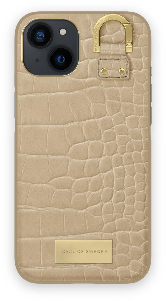 iDeal of Sweden Fashion Case Atelier iPhone 13/14 Warm Beige Croco