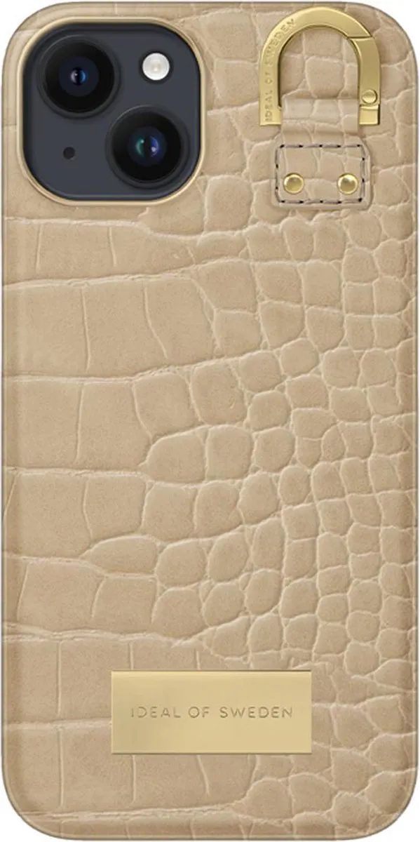 iDeal of Sweden Fashion Case Atelier iPhone 13/14 Warm Beige Croco