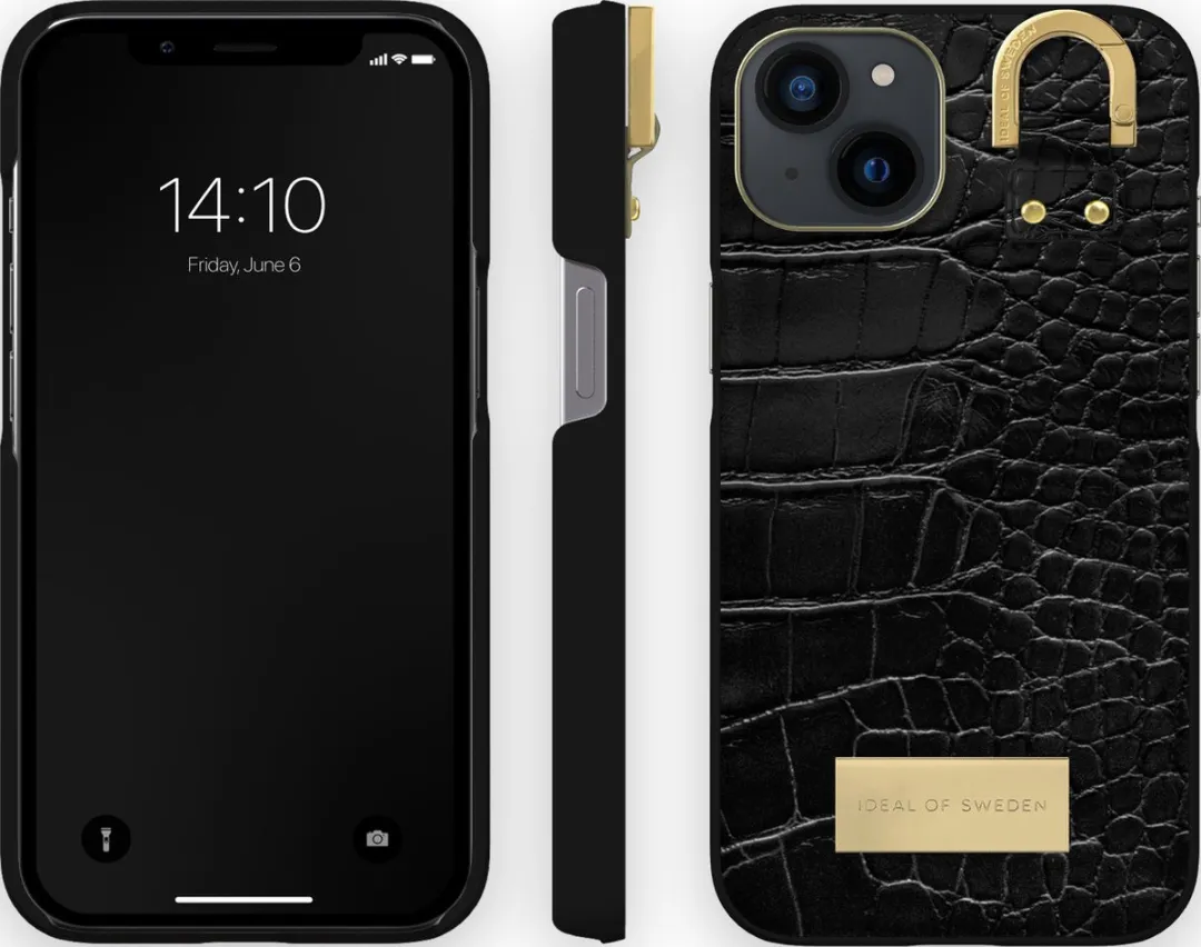 iDeal of Sweden iPhone 13 Fashion Case Black Croco - IDACSS22-I2161-334