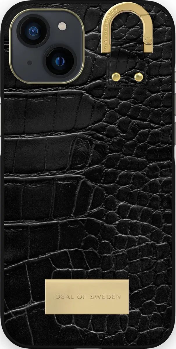 iDeal of Sweden iPhone 13 Fashion Case Black Croco