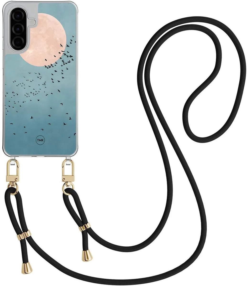 Casevibes A26 Telefoonhoesje Moon Birds - Blauw - CV/S/A26/C/021