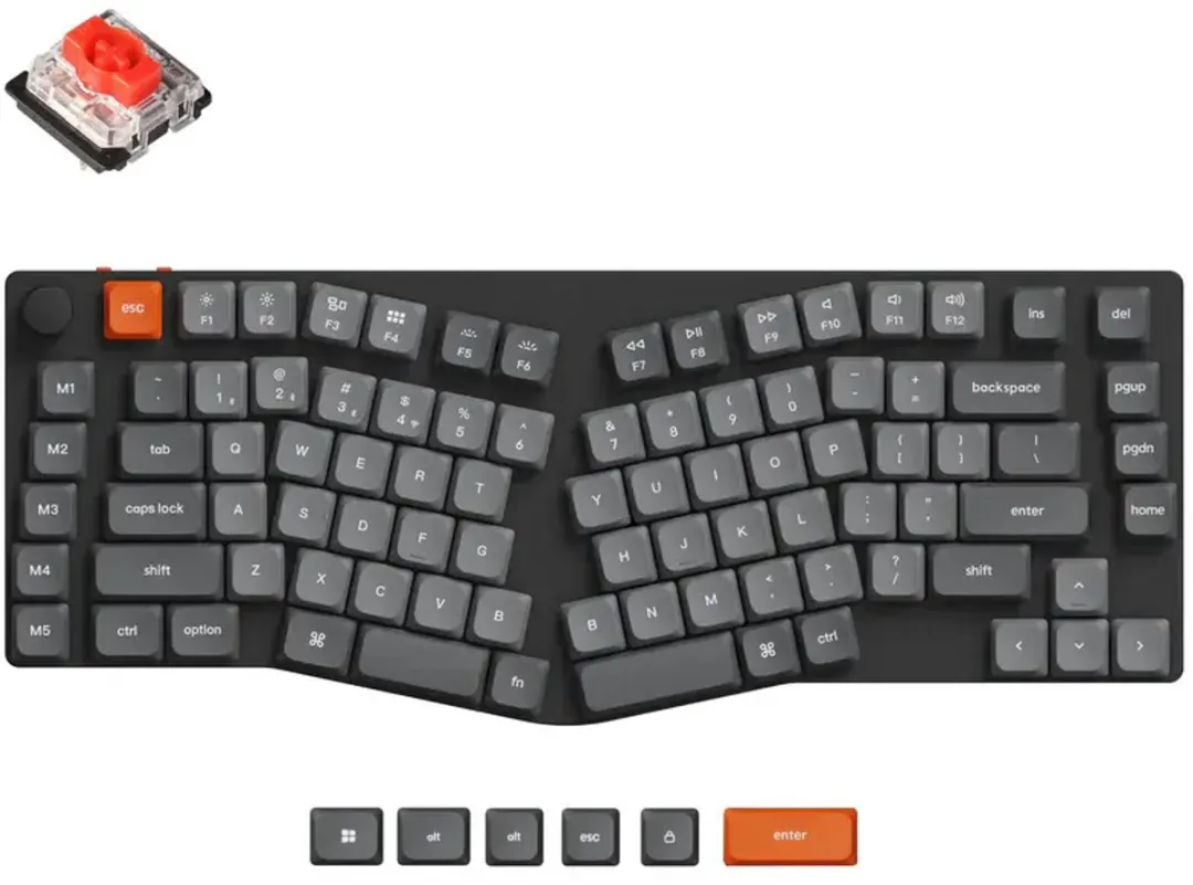 Keychron K15 Max K15M-H1 Ergonomisch Toetsenbord