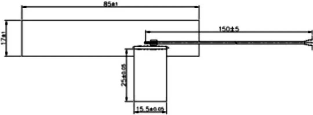 Delock LTE PCB Antenne MHF IPEX 0,5-2 dBi - 0,15m - Zwart