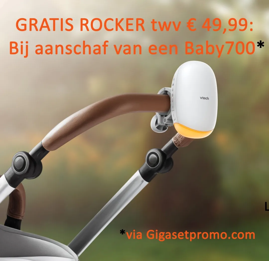 Gigaset Baby 700 Connected Beeldbabyfoon - FHD Touchscreen 5.5" - Wit