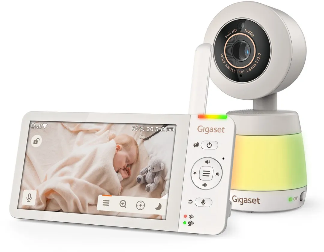 Gigaset Baby 700 Connected Beeldbabyfoon - FHD Touchscreen 5.5" - Wit