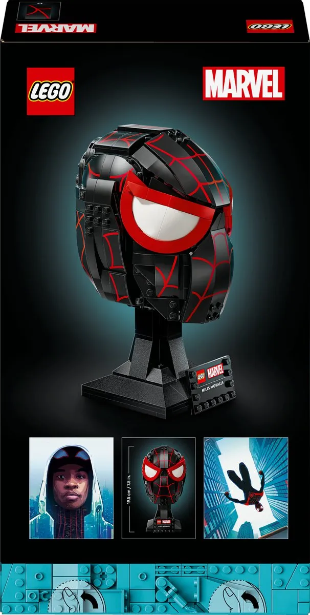 LEGO Marvel Miles Morales Masker Bouwset 76329 - 487 Stukken - Multicolor - afbeelding 6 van 6