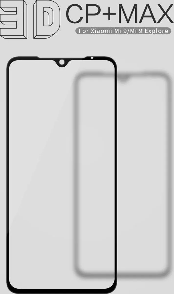 Nillkin 3D Tempered Glass Beschermer Xiaomi Mi 9 - afbeelding 6 van 6