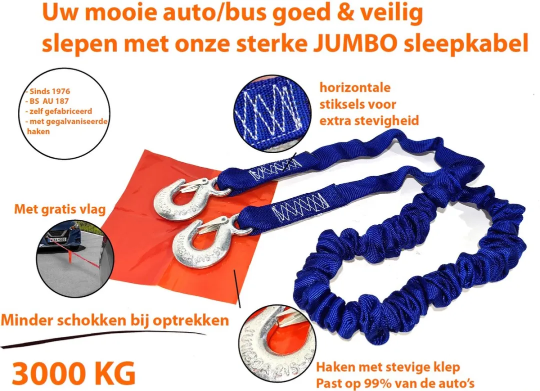 Jumbo Sleepkabel Stretch 3000KG