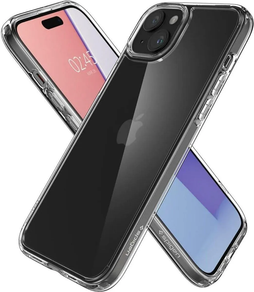 Spigen Crystal Hybrid ACS06459 Hoesje - iPhone 15 Plus - Transparant