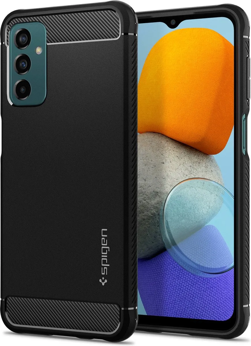 Spigen Rugged Armor ACS04160 Hoesje - Samsung Galaxy M23 - Zwart - afbeelding 2 van 6