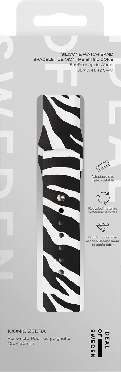 iDeal of Sweden Apple Watch Band Iconic Zebra - S/M