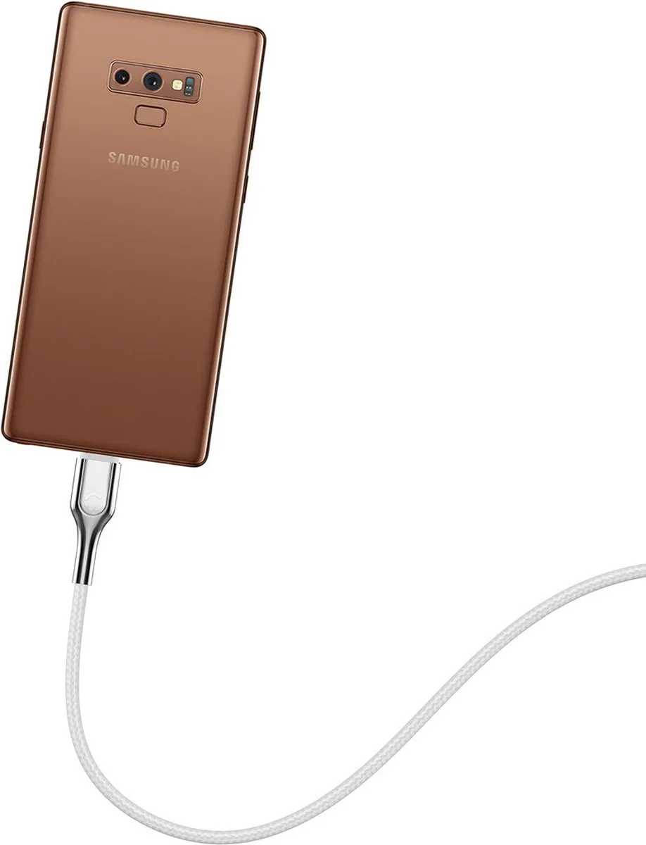 Cygnett Armoured Braided USB-C to USB-C Kabel 1m - Wit