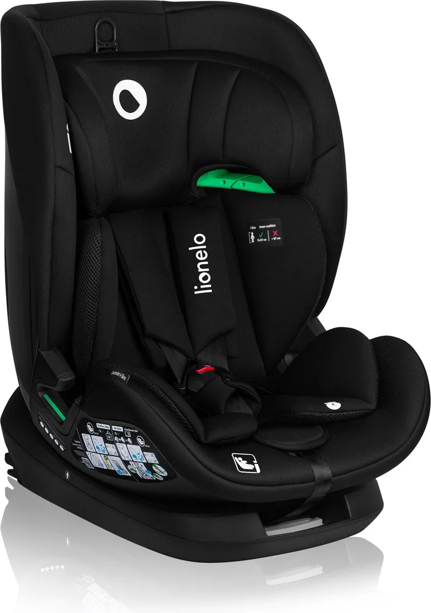 Lionelo Lavender i-Size Autostoeltje 9-36kg - Zwart