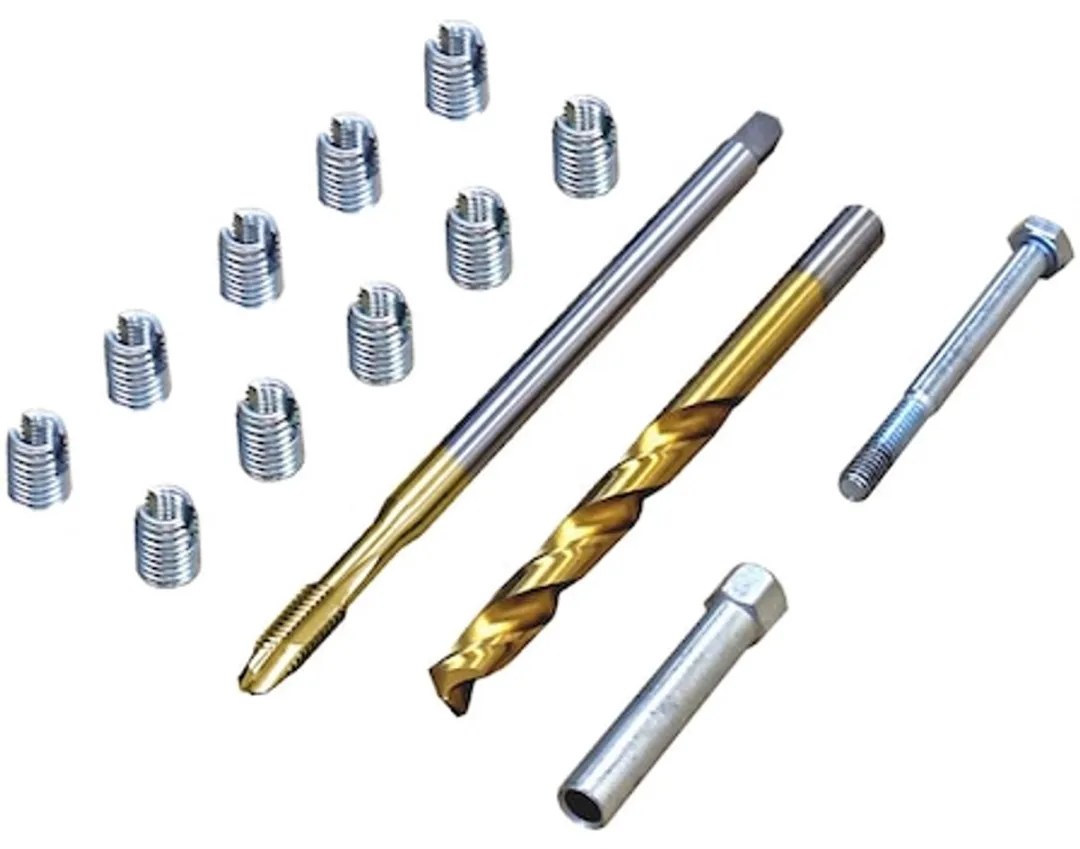 Würth Schroefdraadreparatieset Verstuiverklembout - Goud/Zilver