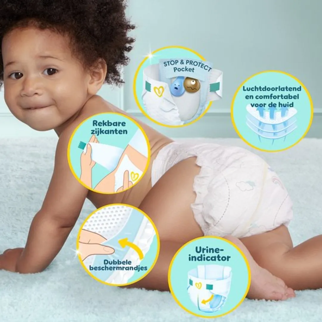 Pampers Premium Protection Maat 3 Luiers - 30 Stuks