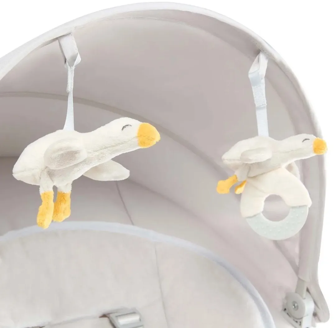 KinderKraft TULSY Elektrische Wipstoel & Ligstoeltje - 5 Schommelniveaus - Beige