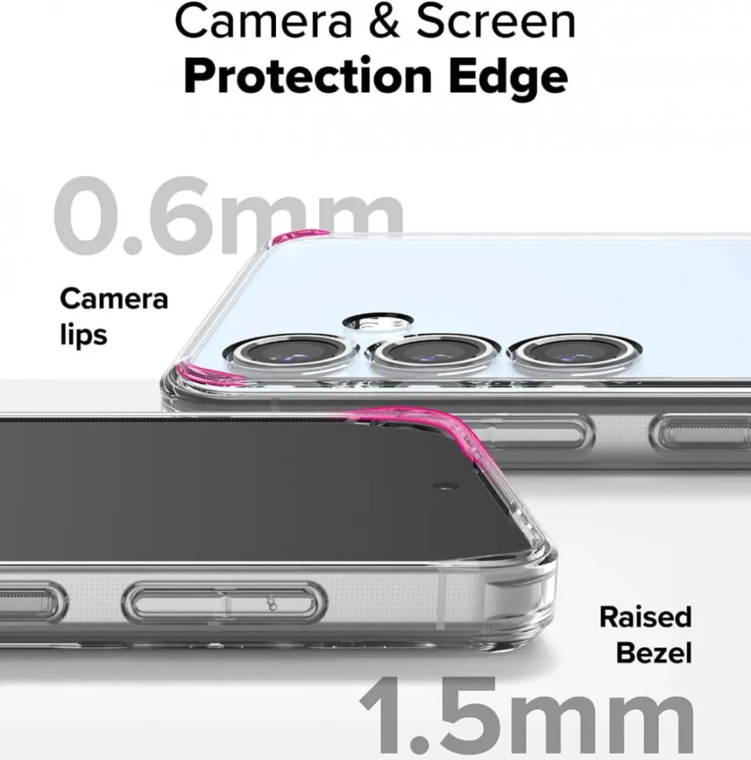 Ringke Fusion Hoesje Samsung Galaxy S24 FE - Antikrascoating - Transparant