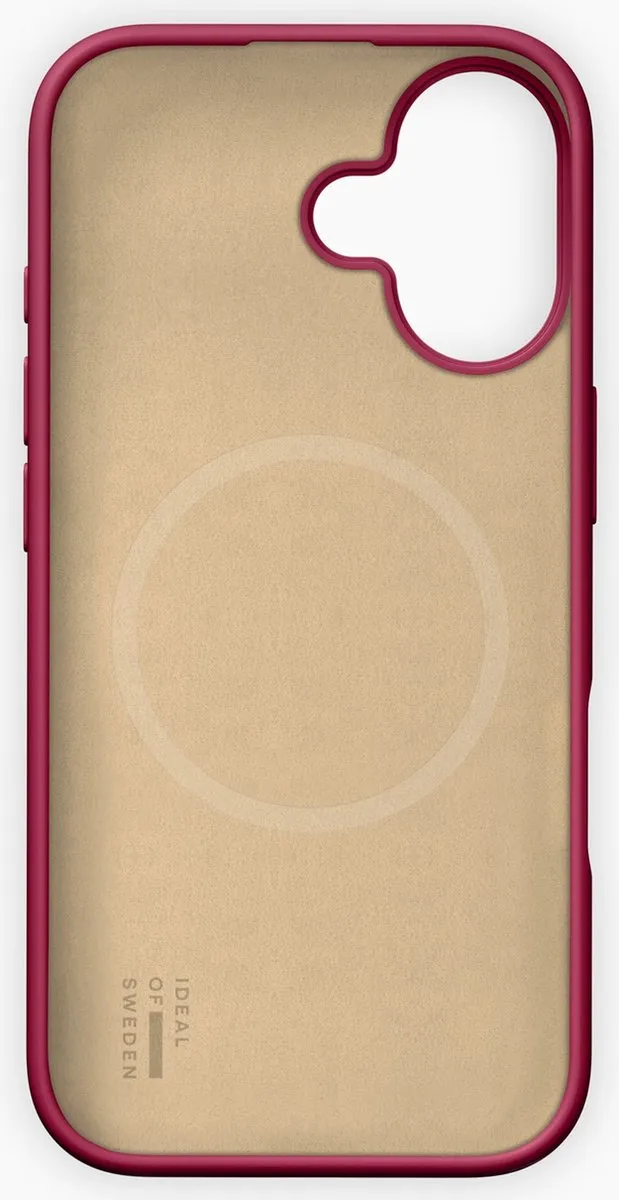 iDeal of Sweden Silicone Case iPhone 16 Plus - Cranberry - MagSafe