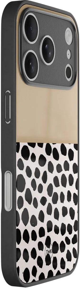 Casevibes iPhone 17 Pro Hoesje - Brown Dots Abstract - Bruin