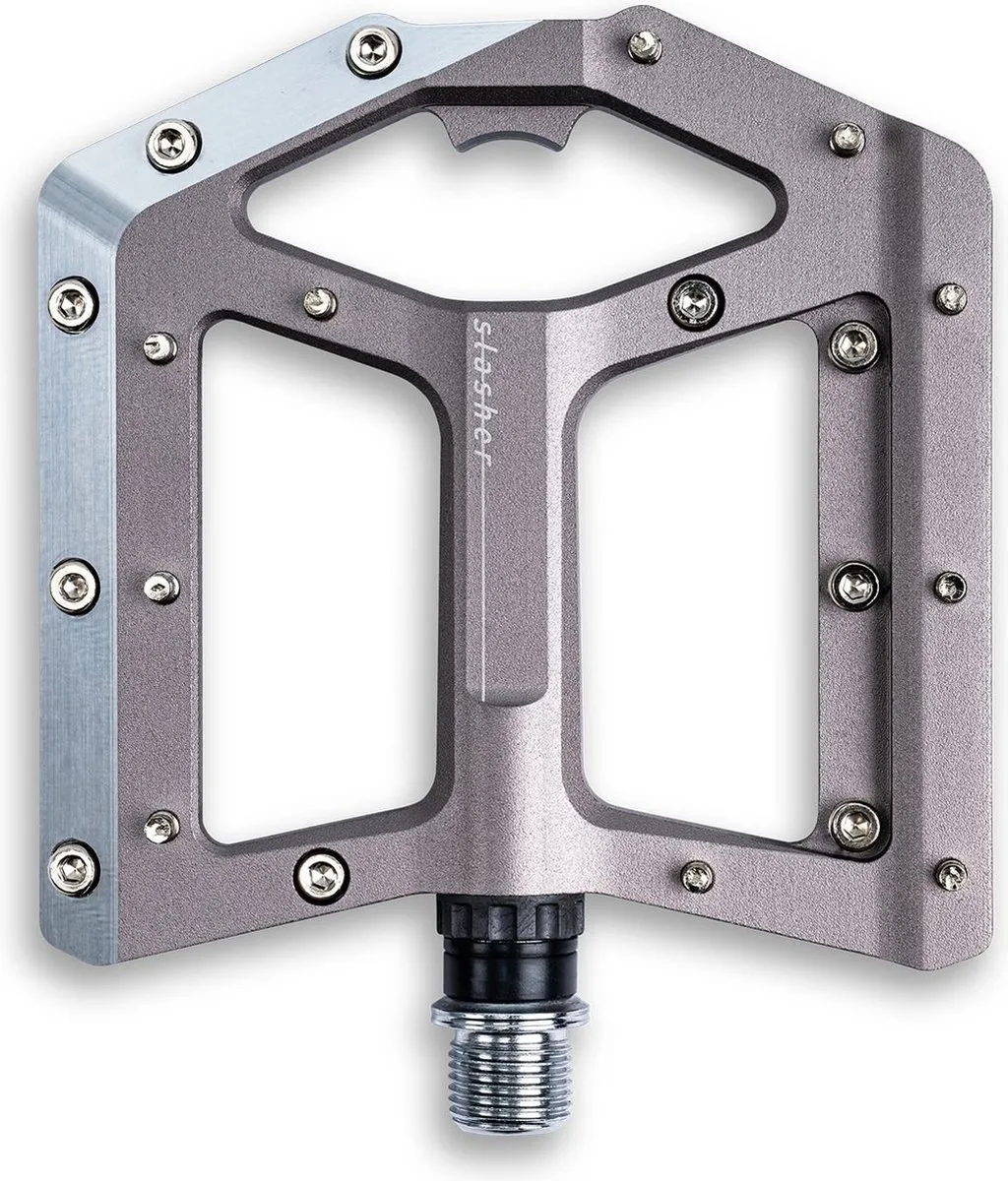 Cube Slasher Fietspedalen - Lichtgewicht CNC Aluminium - 108x108mm - Zilver